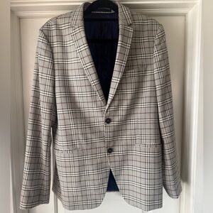 Men’s Topman Slim Fit Check Blazer